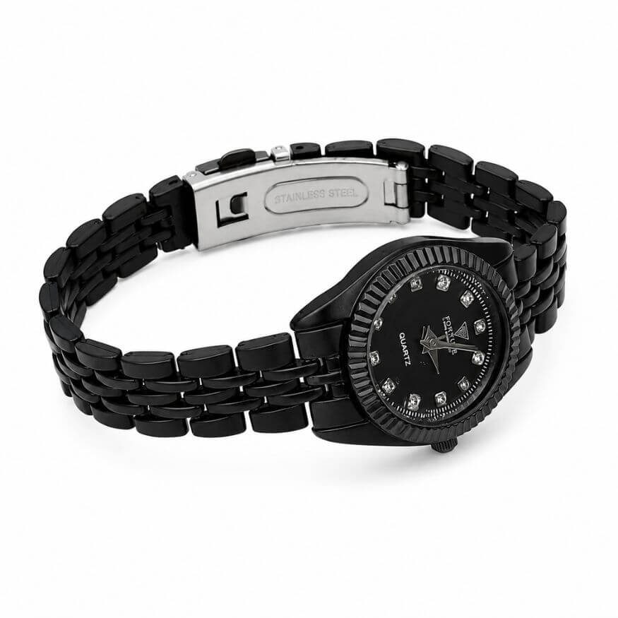 Fortune Black Couple Watch Set